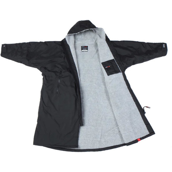 Dryrobe Advance Long Sleeve Change Robe V3 DR104V3 - Black / Grey